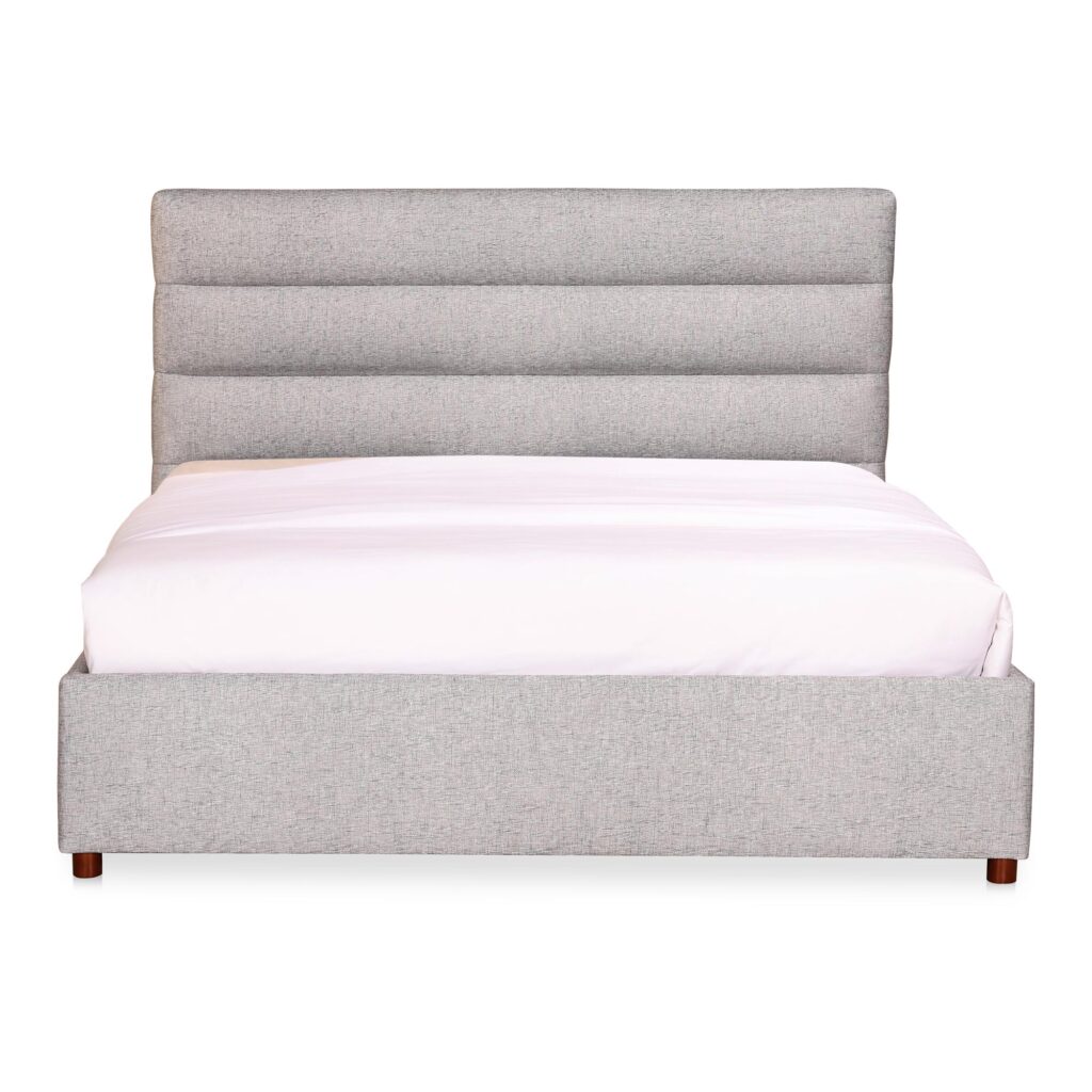 Takio Queen Bed Light Grey