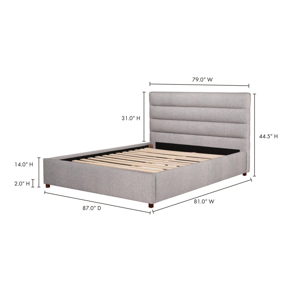 Takio King Bed Light Grey - Image 15