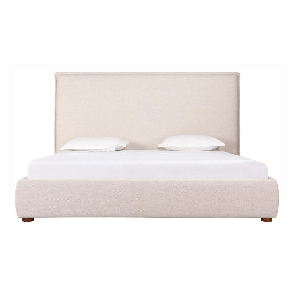 Luzon Queen Bed Tall Headboard Wheat - Image 3