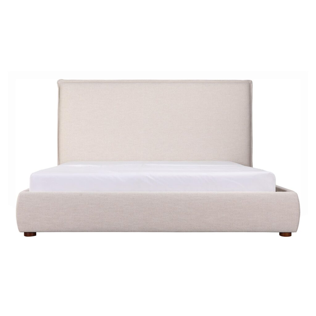 Luzon Queen Bed Tall Headboard Wheat - Image 7