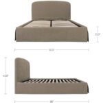 Joan Queen Storage Bed Taupe RN-1150-39-0 RN 1150 39 0 70 dim