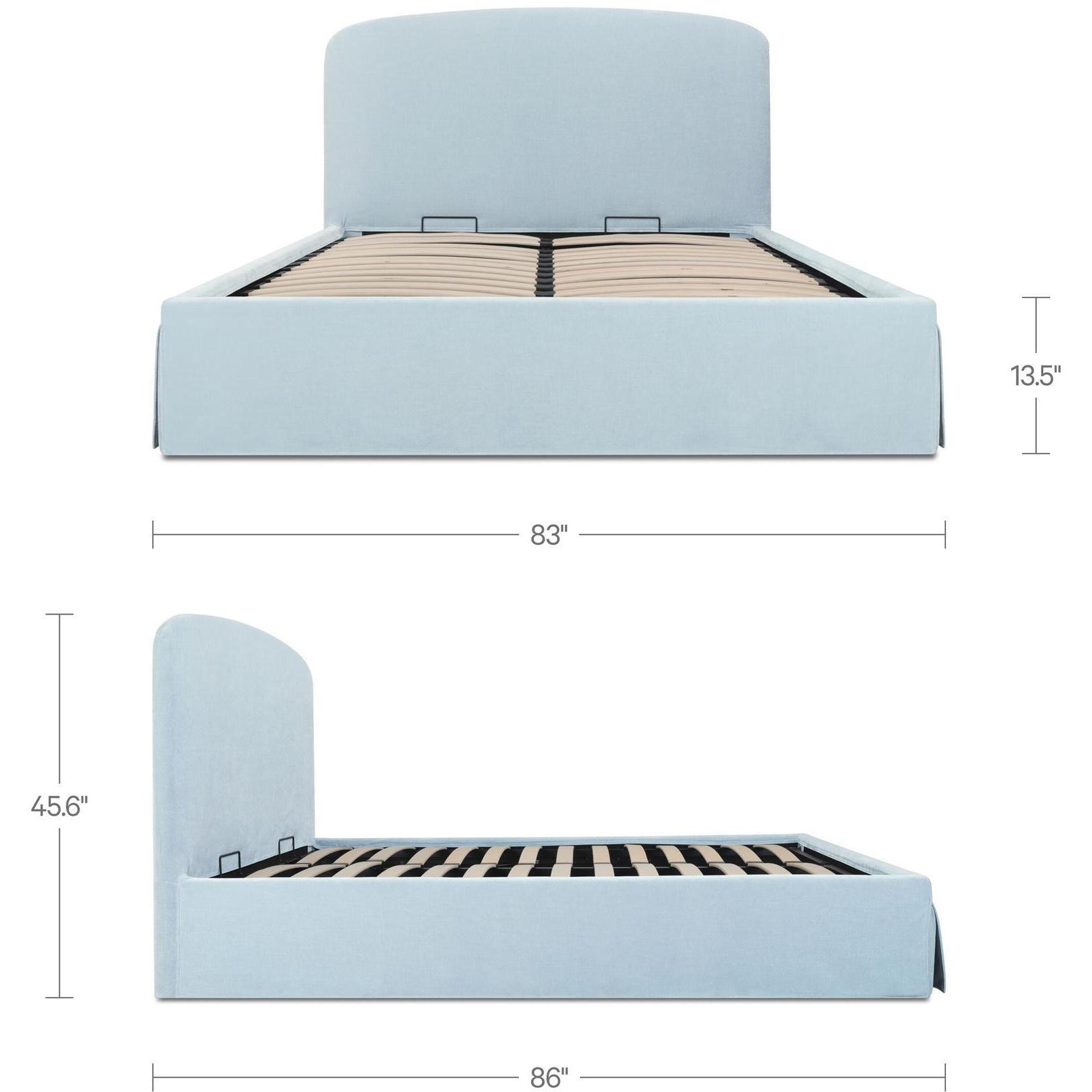 Joan King Storage Bed Light Blue 3 Joan King Storage Bed Light Blue - Image 3