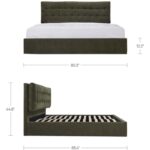 Sebastion King Storage Bed Green RN-1154-27-0 RN 1154 27 0 70