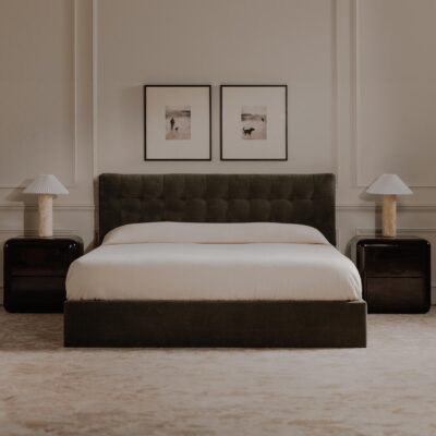Sebastion Queen Storage Bed Green
