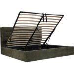 Sebastion Queen Storage Bed Green RN-1155-27-0 RN 1155 27 0 Sebastion diagR open shadsilo