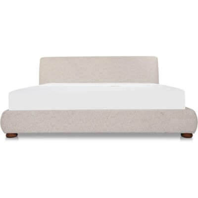 Beau King Storage Bed Speckled Light Grey