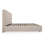Simon Queen Storage Bed Flecked Beige RN-1158-34-0 RN 1158 34 0 Simon side right shadsilo