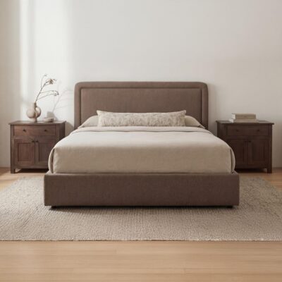 Simon King Storage Bed Brown