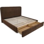 Simon King Storage Bed Brown RN-1159-20-0 RN 1159 20 0 Simon diagR open shadsilo