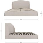 Weston King Storage Bed Cream 5 Weston King Storage Bed Cream RN-1160-05-0 RN 1160 05 0 DIM 70