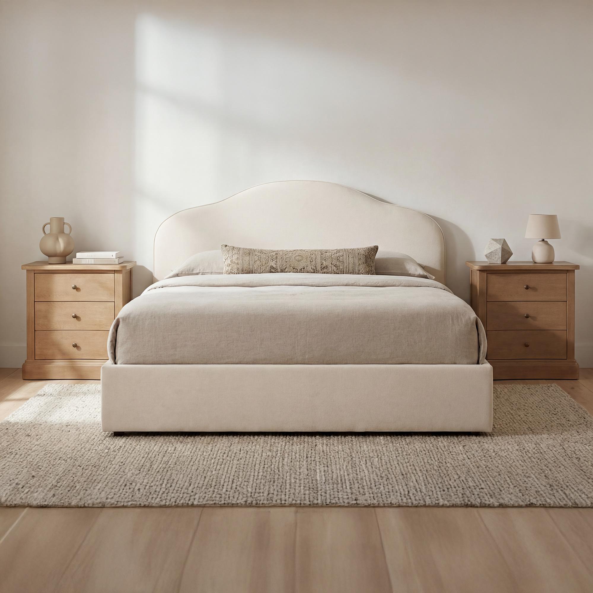 Maggie King Storage Bed Cream 7 Maggie King Storage Bed Cream - Image 7