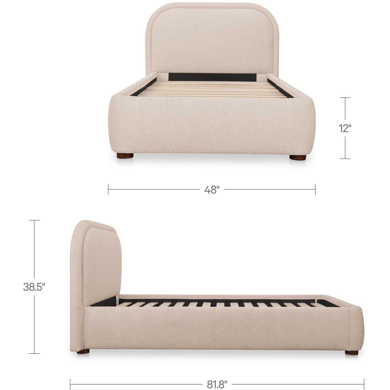 Colin Twin Bed Light Brown 3 Colin Twin Bed Light Brown - Image 3