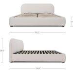 Colin Queen Storage Bed Oatmeal RN-1165-34-0 RN 1165 34 0 70 dim