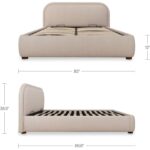 Colin King Storage Bed Light Brown 5 Colin King Storage Bed Light Brown RN-1166-21-0 RN 1166 21 0 70 dim