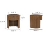 Theo One Drawer Nightstand Brown 21 Theo One Drawer Nightstand Brown RP-1012-03 RP 1012 03 70