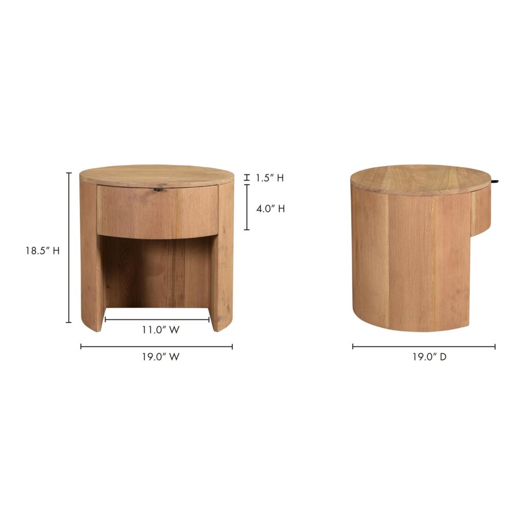 Theo One Drawer Nightstand - Image 11