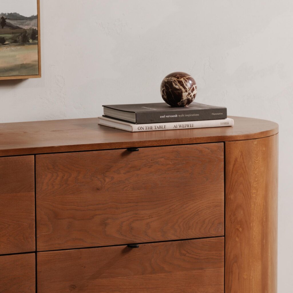 Theo 6 Drawer Dresser Brown - Image 10