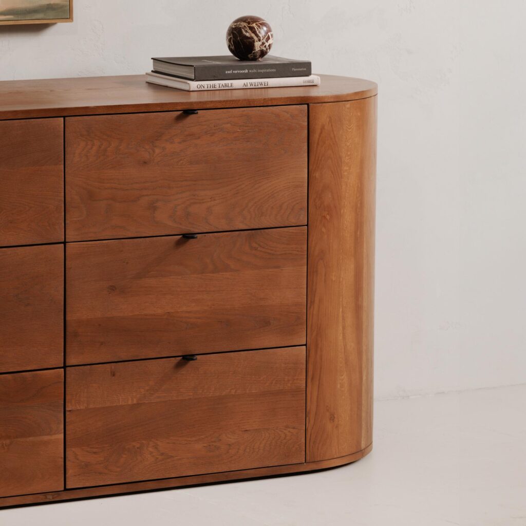 Theo 6 Drawer Dresser Brown - Image 11