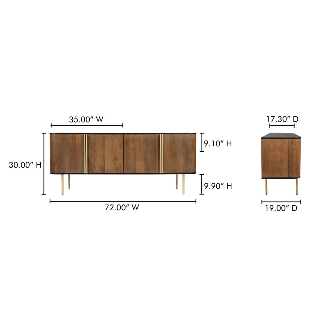 Dionne 4 Door Sideboard - Image 10