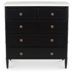 Eleanor 5 Drawer Chest Black RP-1060-02 RP 1060 02 01