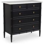 Eleanor 5 Drawer Chest Black RP-1060-02 RP 1060 02 02