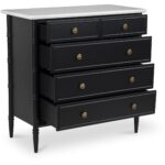 Eleanor 5 Drawer Chest Black RP-1060-02 RP 1060 02 03