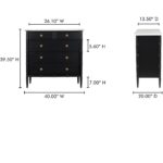 Eleanor 5 Drawer Chest Black RP-1060-02 RP 1060 02 70