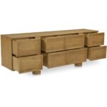 Henley 8 Drawer Dresser Brown RP-1065-03 RP 1065 03 Henley diagR open shadsilo