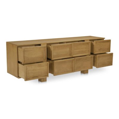 Henley 8 Drawer Dresser Brown RP-1065-03 RP 1065 03 Henley diagR open shadsilo