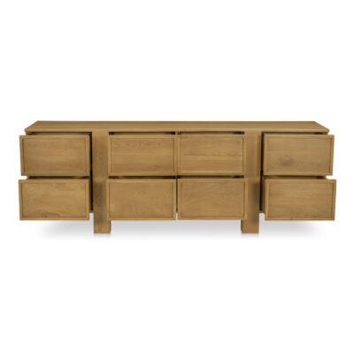 Henley 8 Drawer Dresser Brown RP-1065-03 RP 1065 03 Henley front open shadsilo