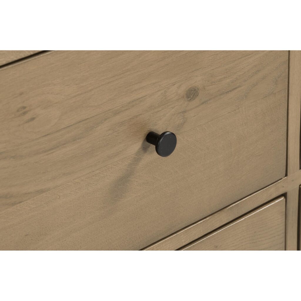 Riley 7 Drawer Dresser Oak - Image 6