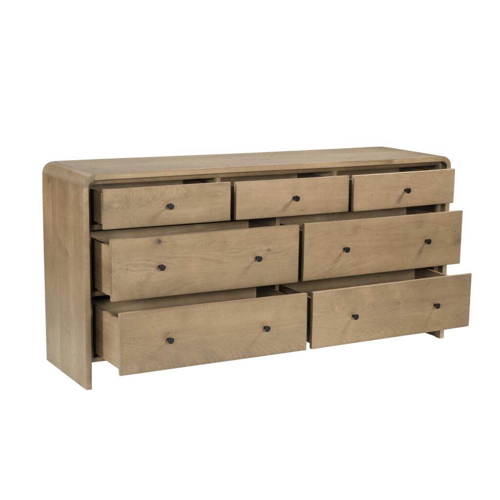 Riley 7 Drawer Dresser Oak - Image 2