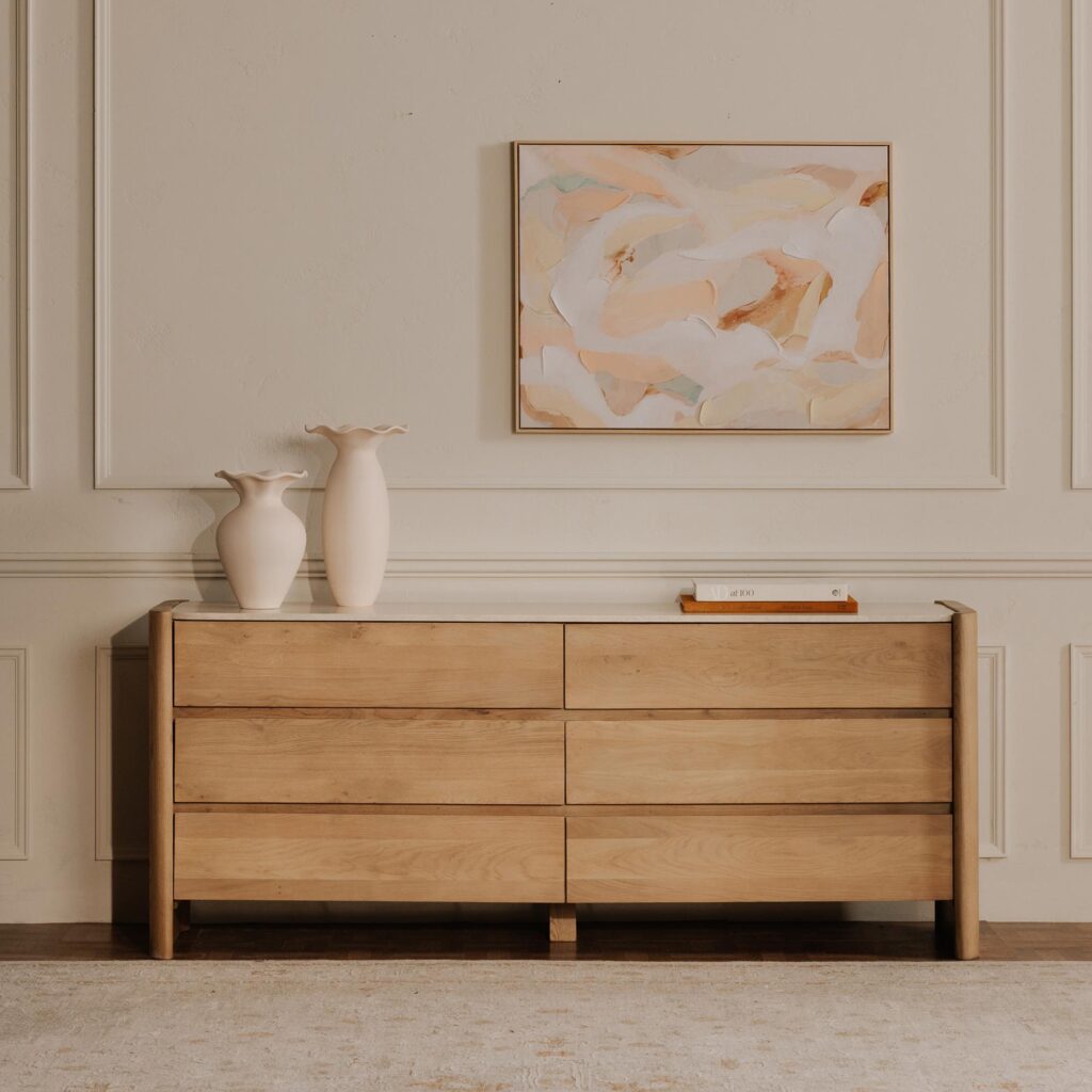 Lane 6 Drawer Dresser Natural - Image 10