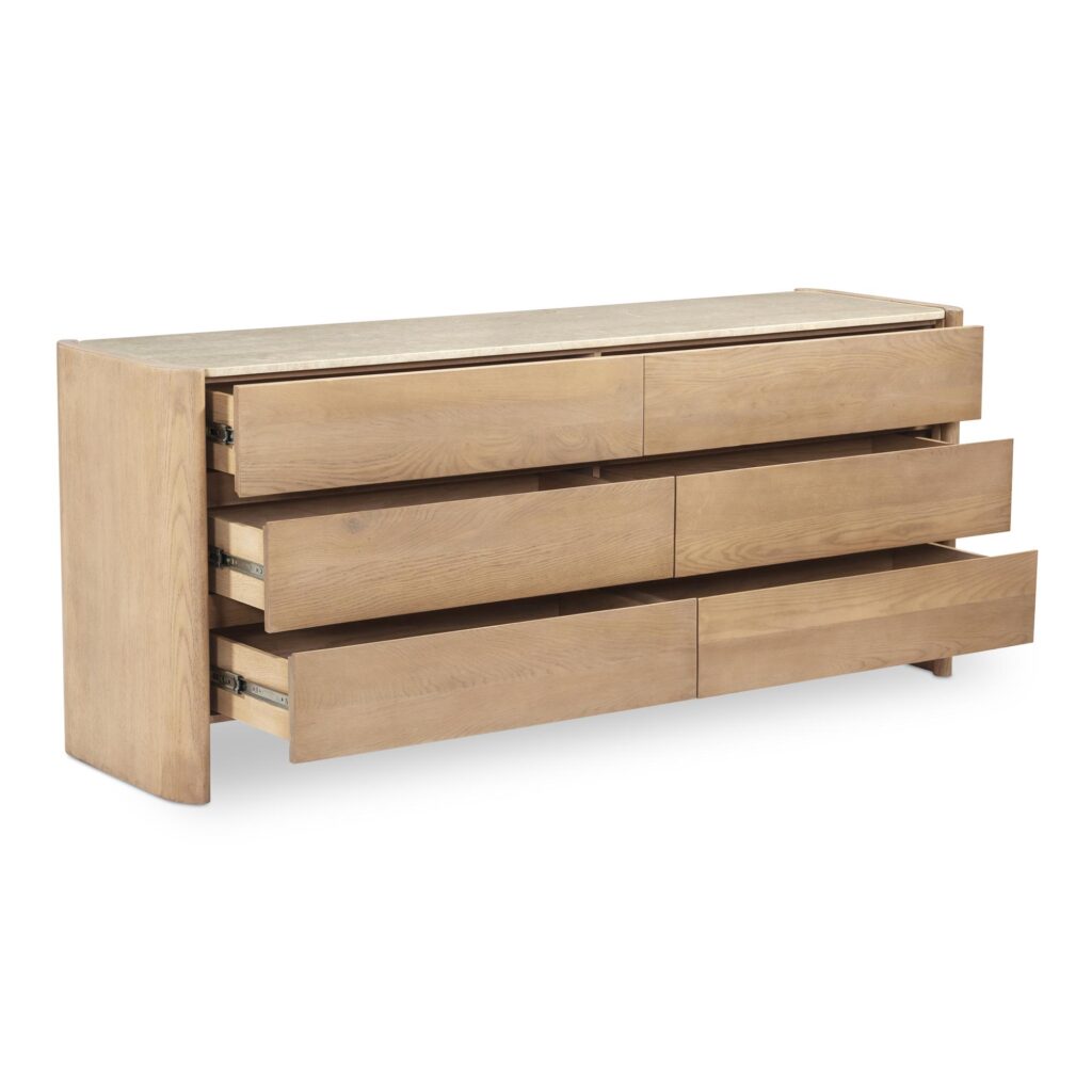 Lane 6 Drawer Dresser Natural - Image 2