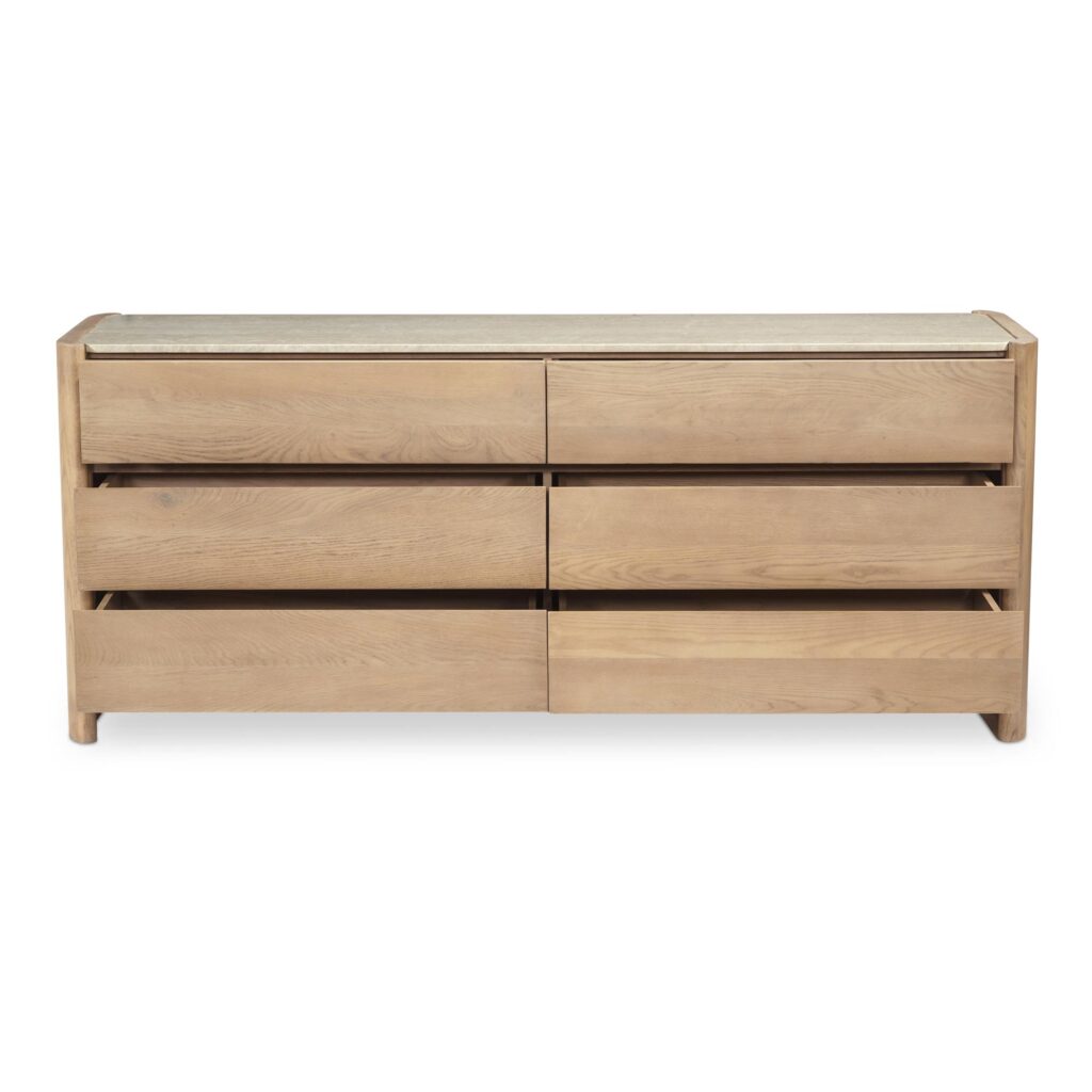 Lane 6 Drawer Dresser Natural - Image 4