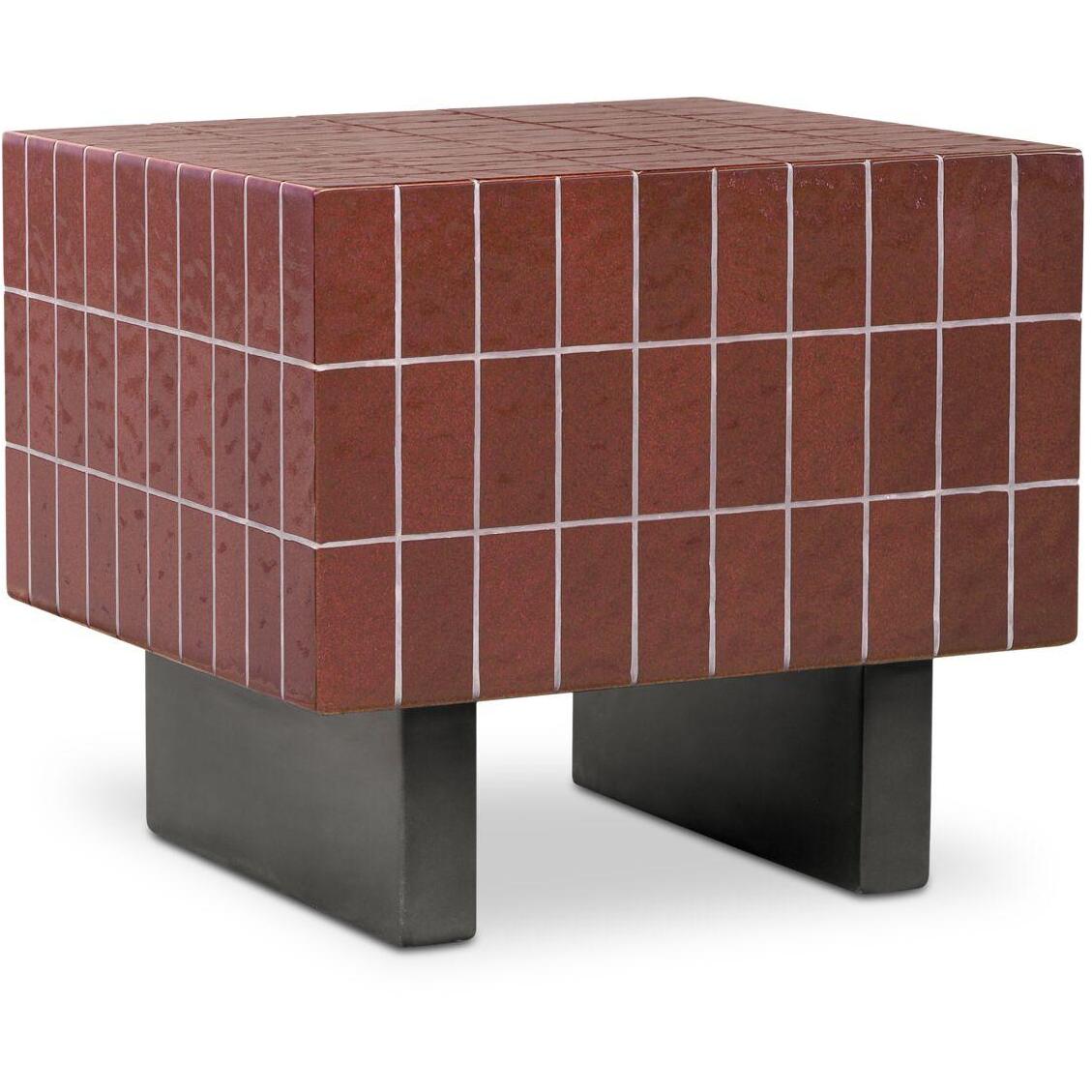 Farren Outdoor Side Table Brown 2 Farren Outdoor Side Table Brown - Image 2
