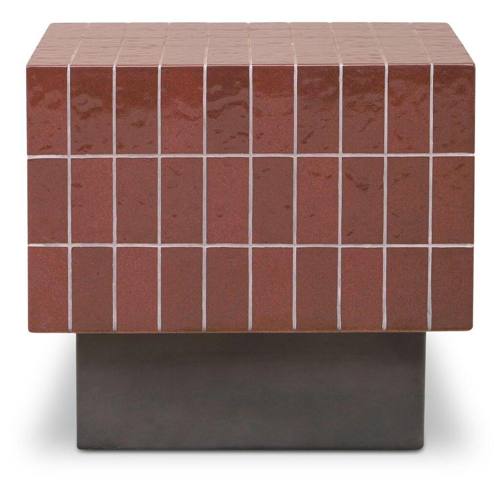 Farren Outdoor Side Table Brown 3 Farren Outdoor Side Table Brown - Image 3