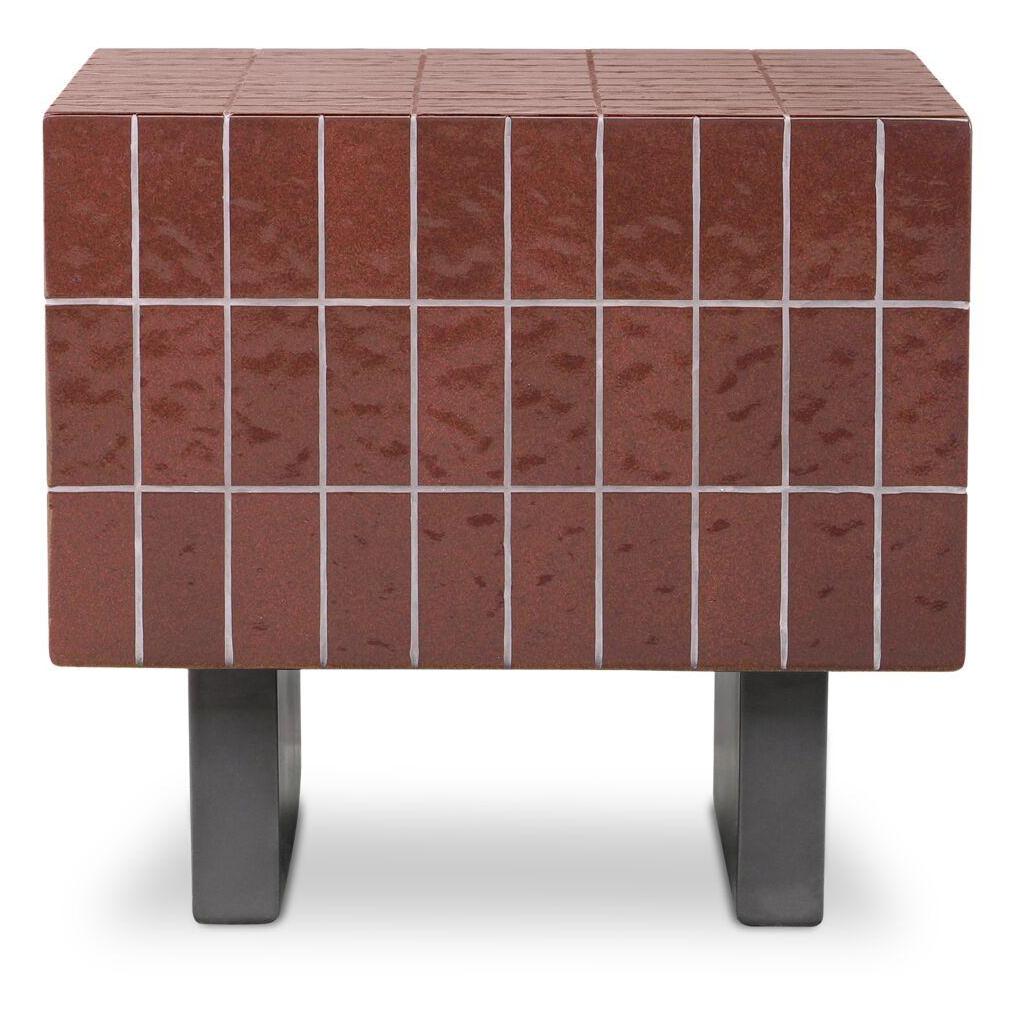 Farren Outdoor Side Table Brown 1 Farren Outdoor Side Table Brown
