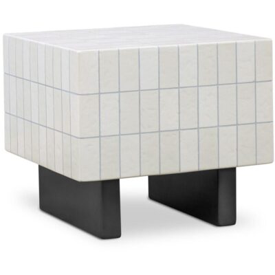 Farren Outdoor Side Table Cream