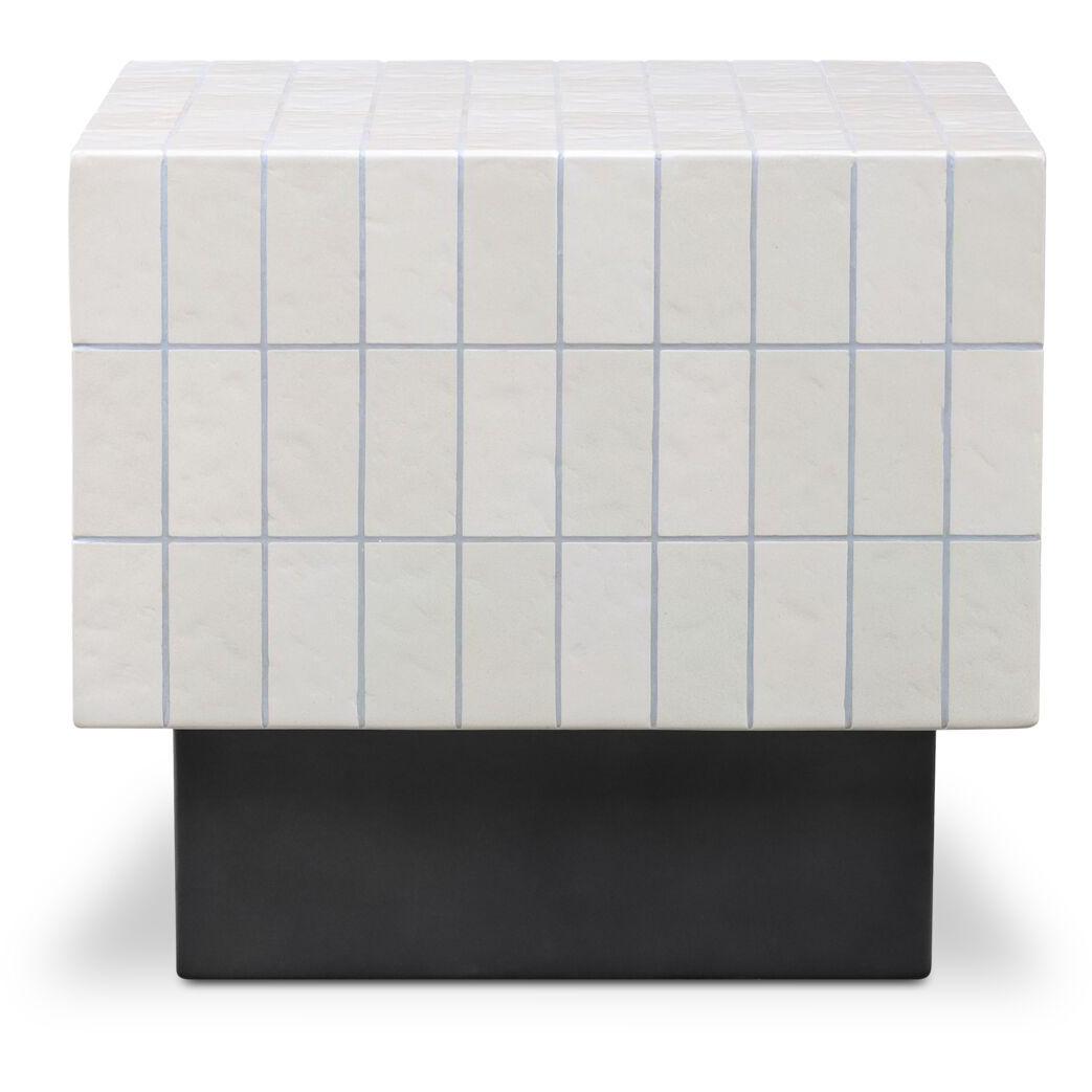 Farren Outdoor Side Table Cream 3 Farren Outdoor Side Table Cream - Image 3