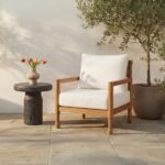 Nia Outdoor Side Table Charcoal 4 Nia Outdoor Side Table Charcoal SC-1008-07 SC 1008 07 10