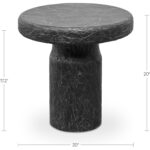 Nia Outdoor Side Table Charcoal 5 Nia Outdoor Side Table Charcoal SC-1008-07 SC 1008 07 70 dim