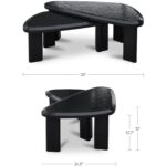 Sophie Outdoor Nesting Table Set Charcoal Lacquer 5 Sophie Outdoor Nesting Table Set Charcoal Lacquer SC-1009-07-0 SC 1009 07 0 70 dim