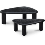 Sophie Outdoor Nesting Table Set Charcoal Lacquer - Image 2