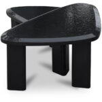 Sophie Outdoor Nesting Table Set Charcoal Lacquer - Image 4