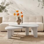 Sophie Outdoor Nesting Table Set Cream Lacquer SC-1009-34-0 SC 1009 34 0 10
