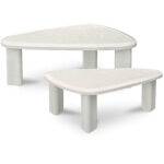 Sophie Outdoor Nesting Table Set Cream Lacquer 11 Sophie Outdoor Nesting Table Set Cream Lacquer - Image 2
