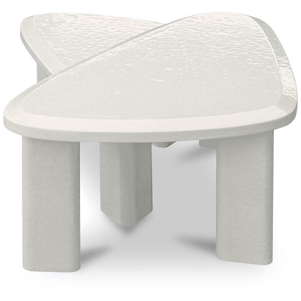 Sophie Outdoor Nesting Table Set Cream Lacquer 4 Sophie Outdoor Nesting Table Set Cream Lacquer - Image 4
