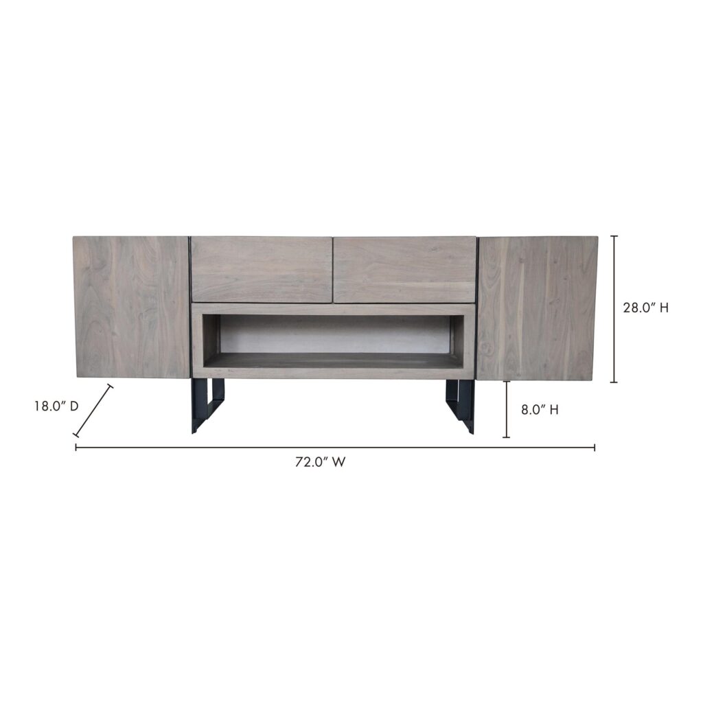 Tiburon Media Cabinet Blush Multi - Image 5