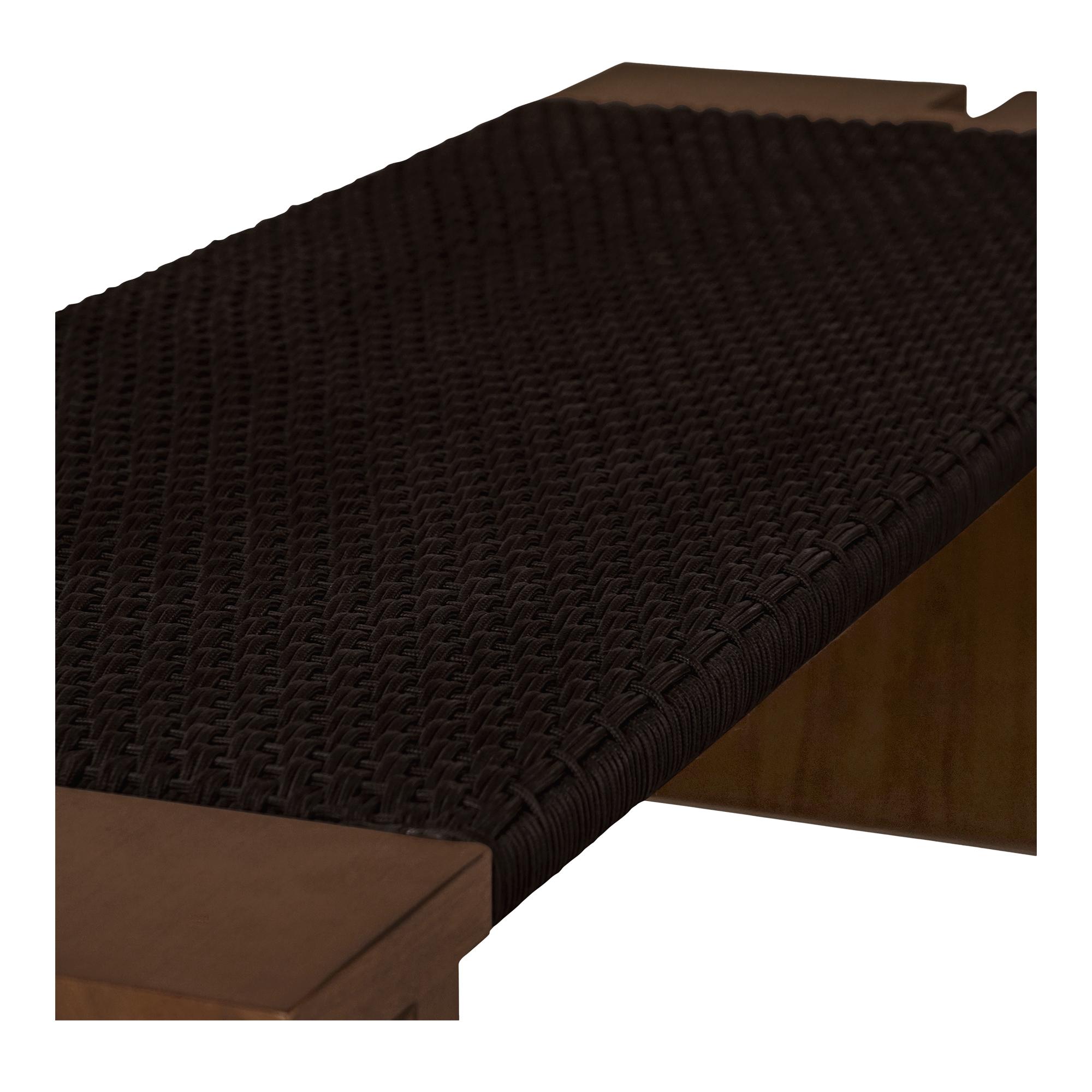 Merritt Outdoor Bench Dark Brown 6 Merritt Outdoor Bench Dark Brown - Image 6